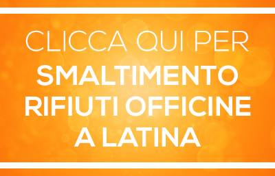 Banner smaltimento rifiuti carrozzerie e autofficine Latina